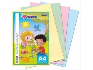Papel Sulfite A4 75g 100 FLS Cores - Jandaia